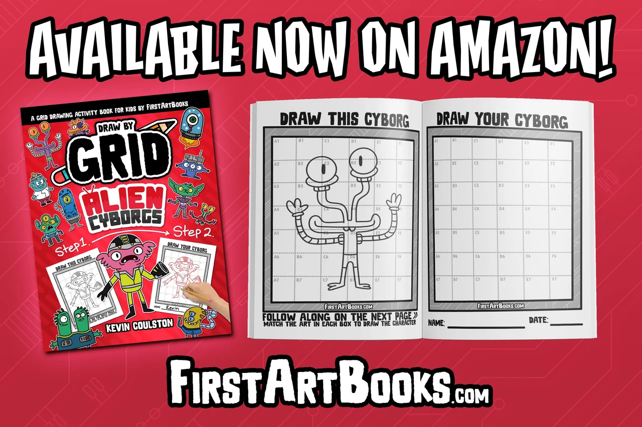 New Book Release: Draw by Grid - Alien Cyborgs