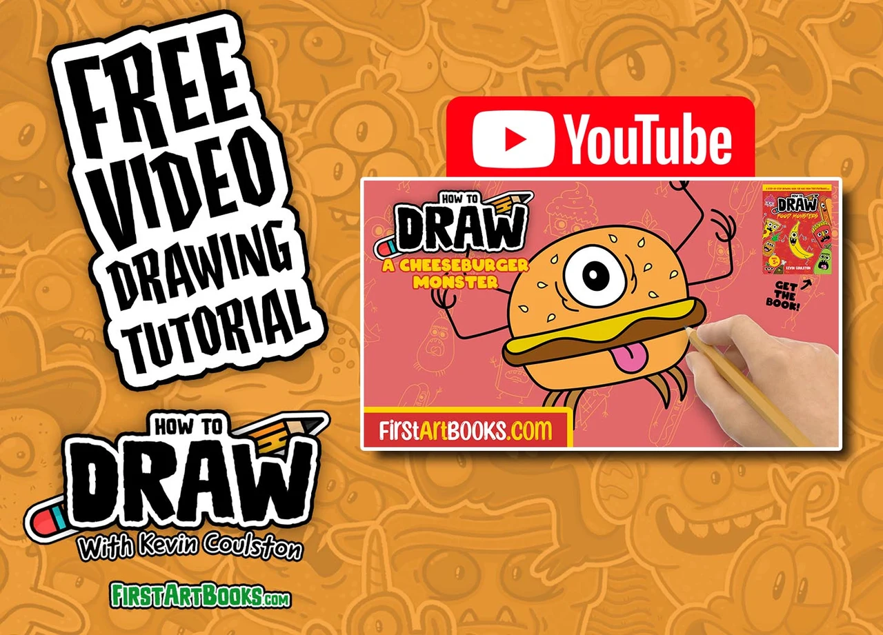 How to Draw A Cheeseburger Monster