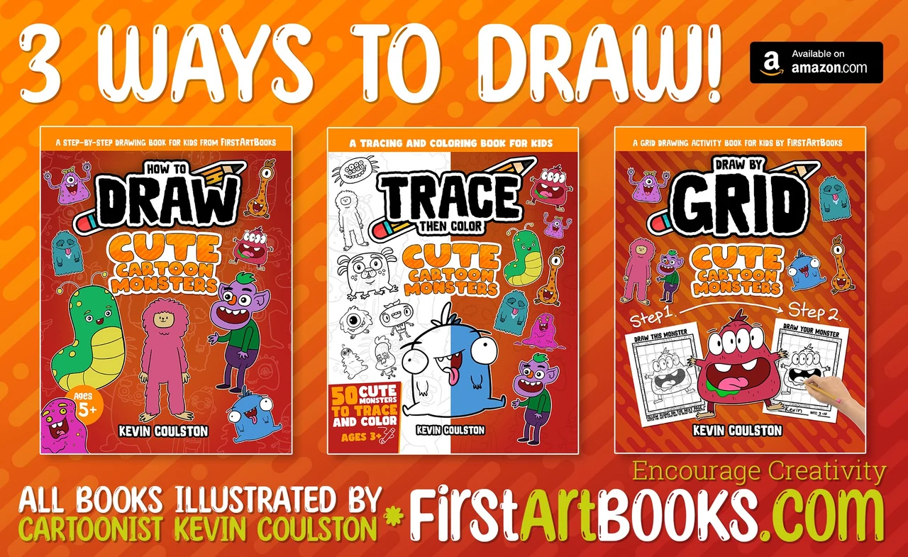 Cute Cartoon Monsters Drawing Books