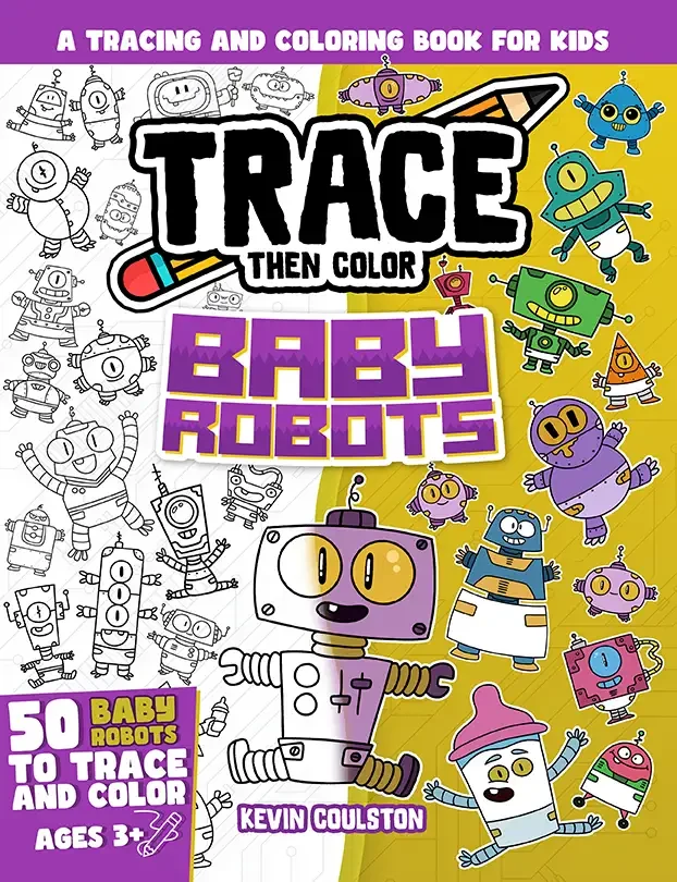 Trace Then Color: Baby Robots