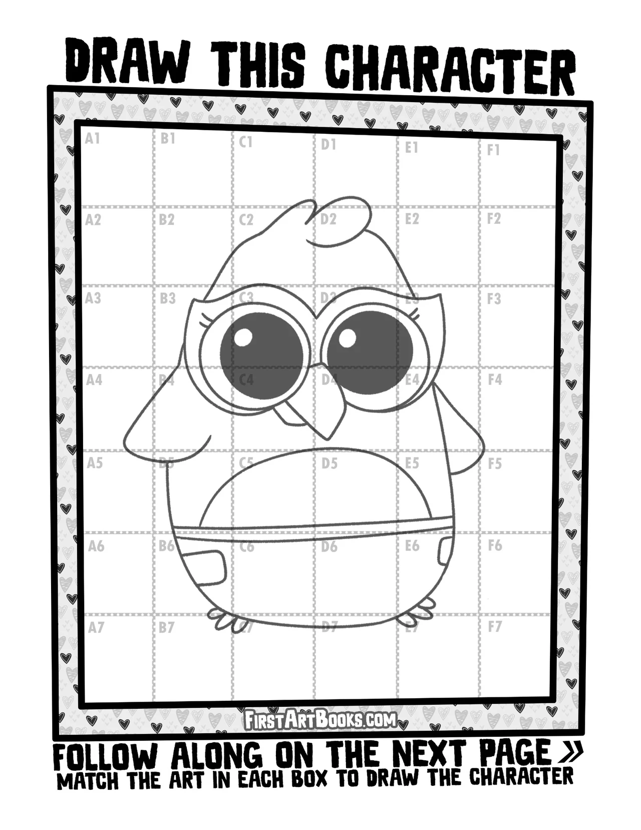 Draw by Grid: Baby Animals sample 4