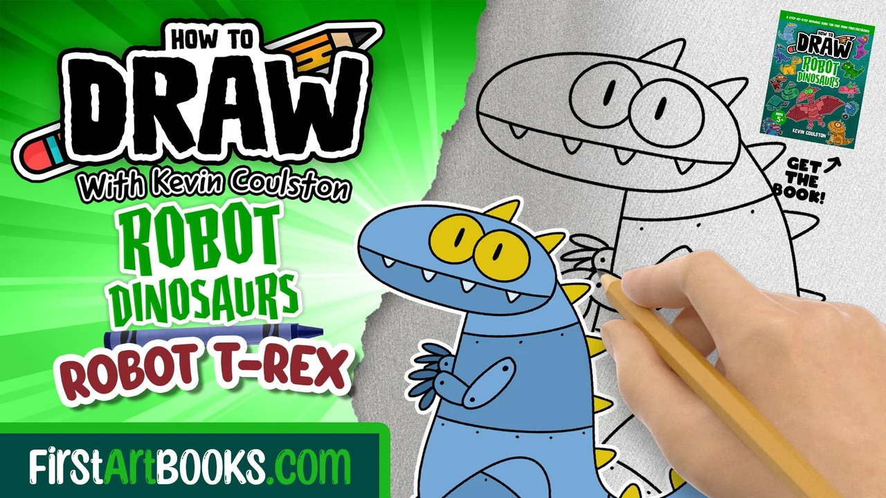 How to Draw a Robot T-Rex
