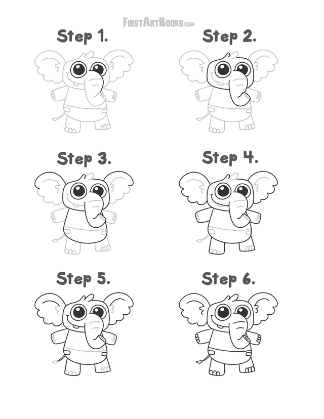 How to Draw: Baby Animals printable page