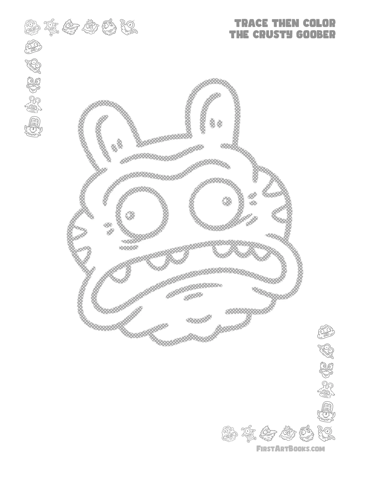 Trace Then Color: Crusty Goobers sample 1