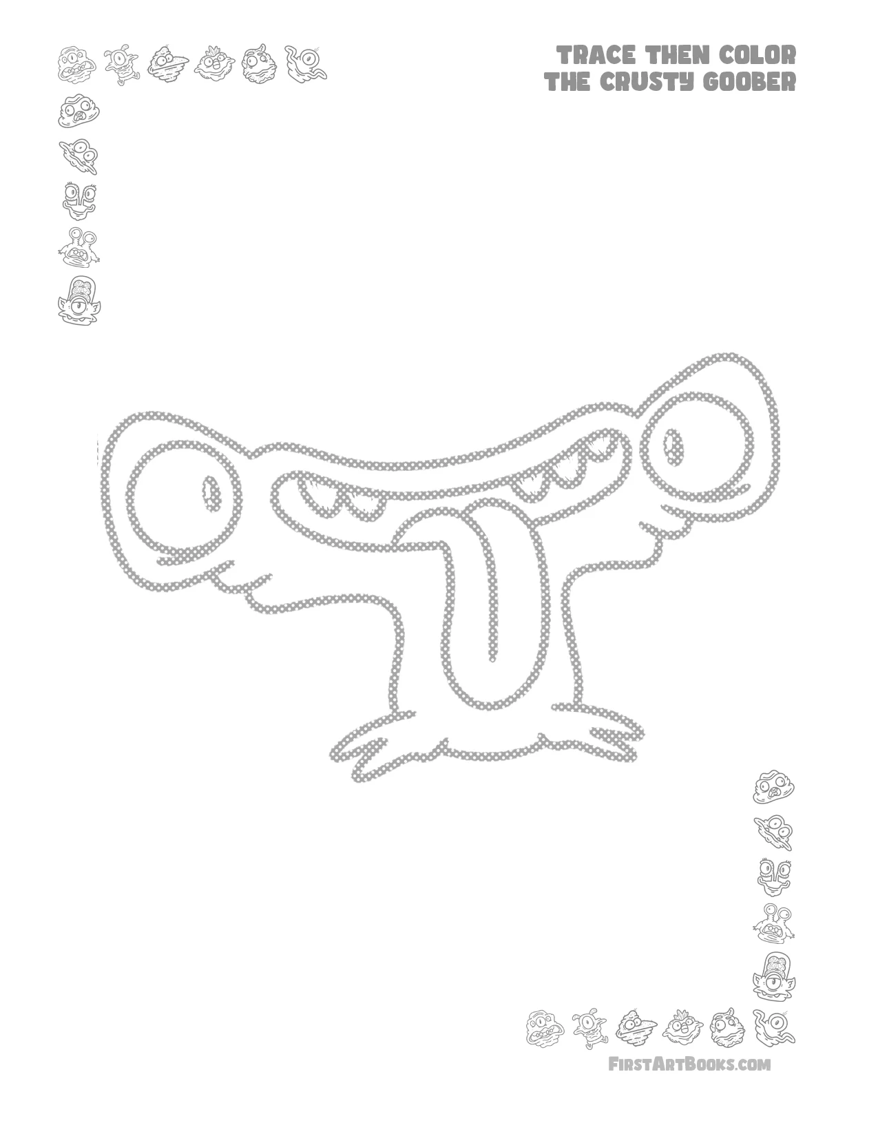 Trace Then Color: Crusty Goobers 2 sample 3