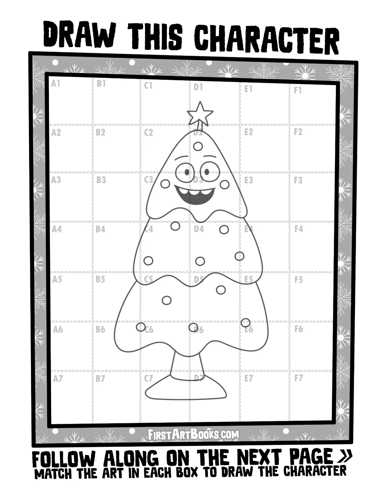 Draw by Grid: Christmas sample 2