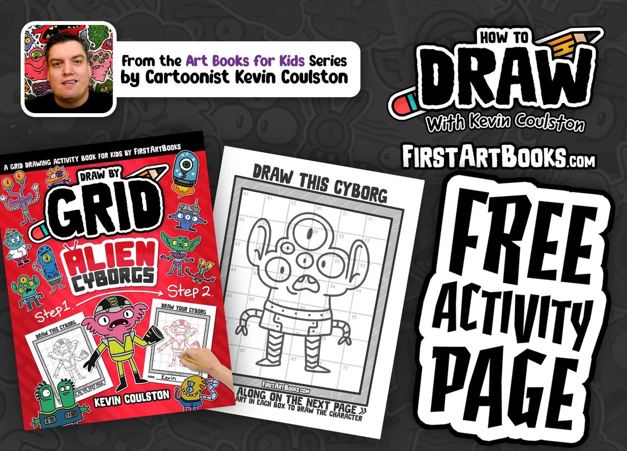 Draw a 5-Eyed Alien Cyborg
