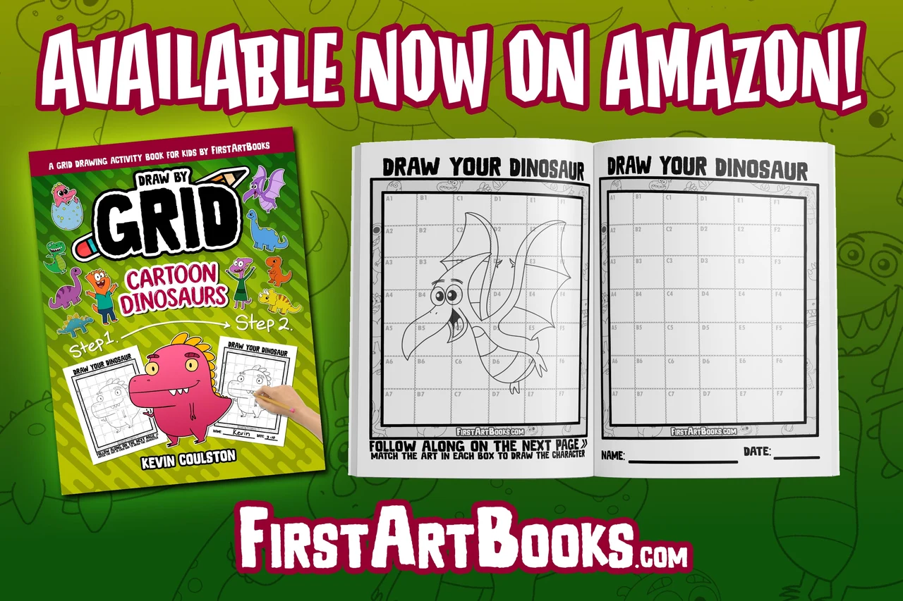 Free Activity Page: How to Draw A Plesiosaur by Grid