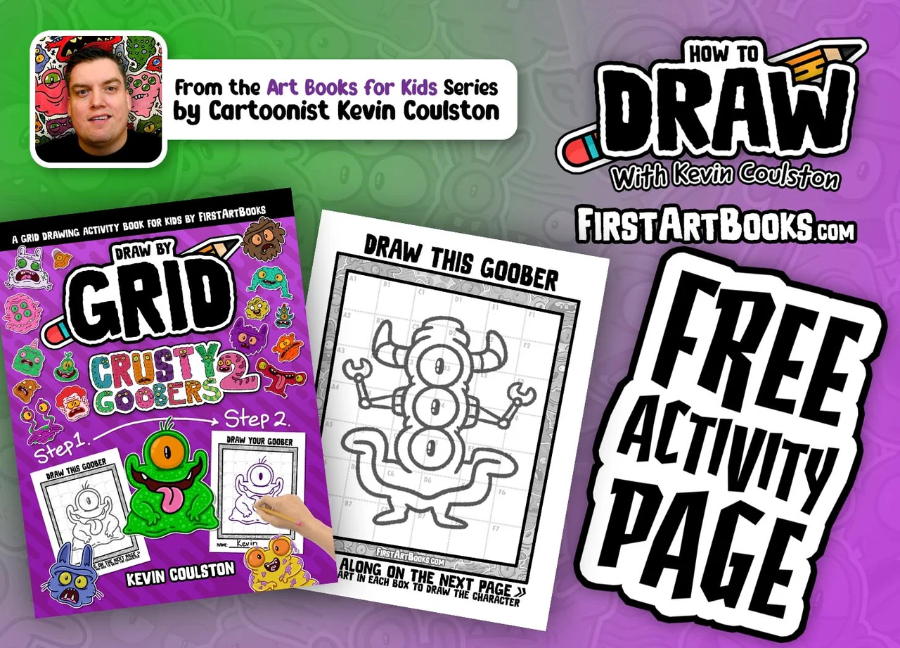 Grid Drawing Book for Kids