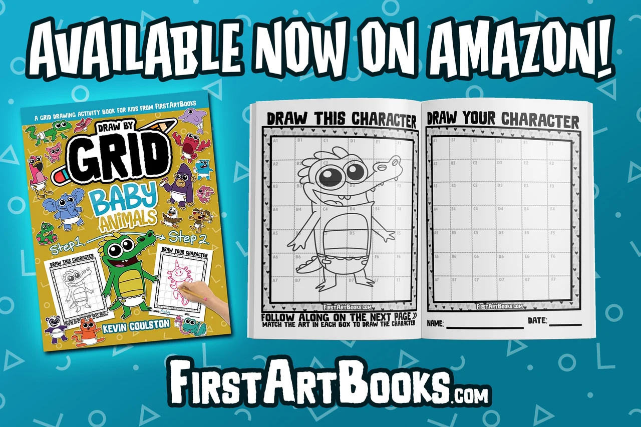 New Book: Draw Baby Animals with the Grid Drawing Method in 'Draw by Grid: Baby Animals'