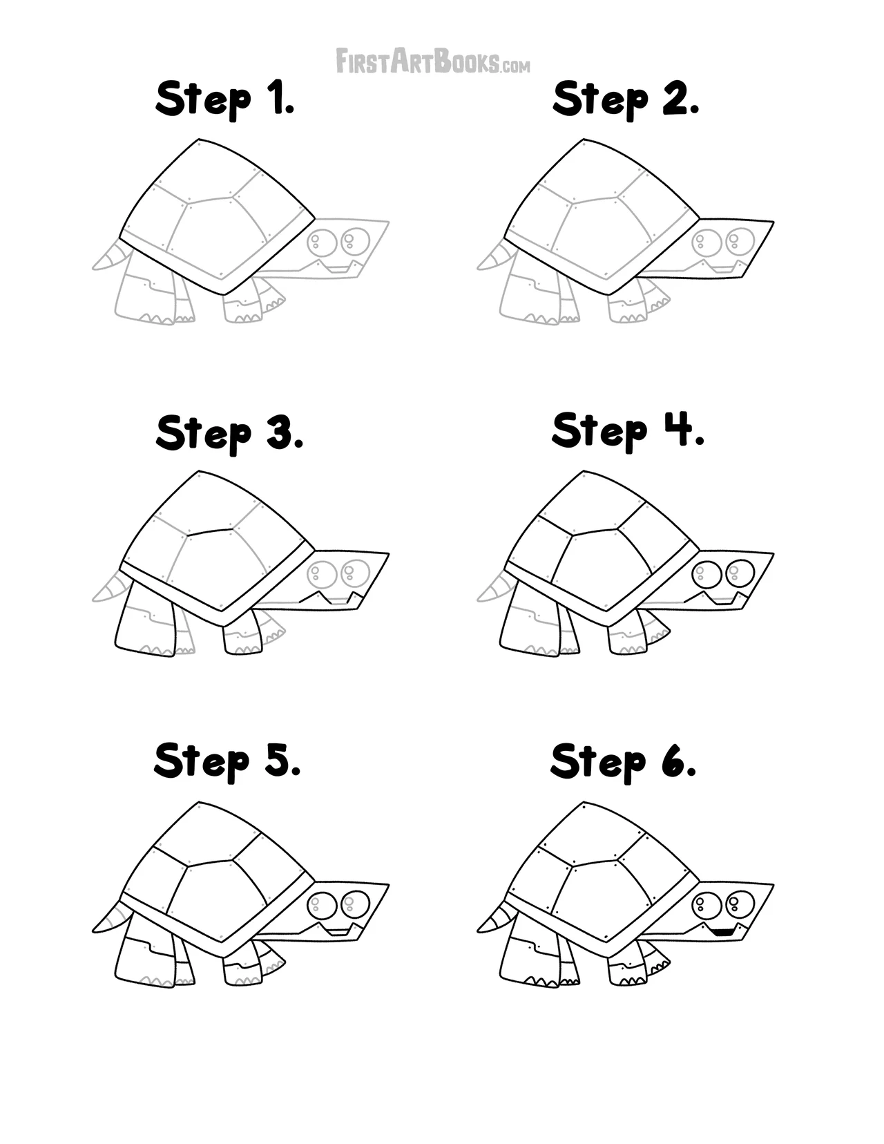 Free Activity Page: Draw A Robot Dino-Turtle! – illustration 2
