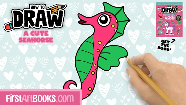 How to Draw a Cute Seahorse