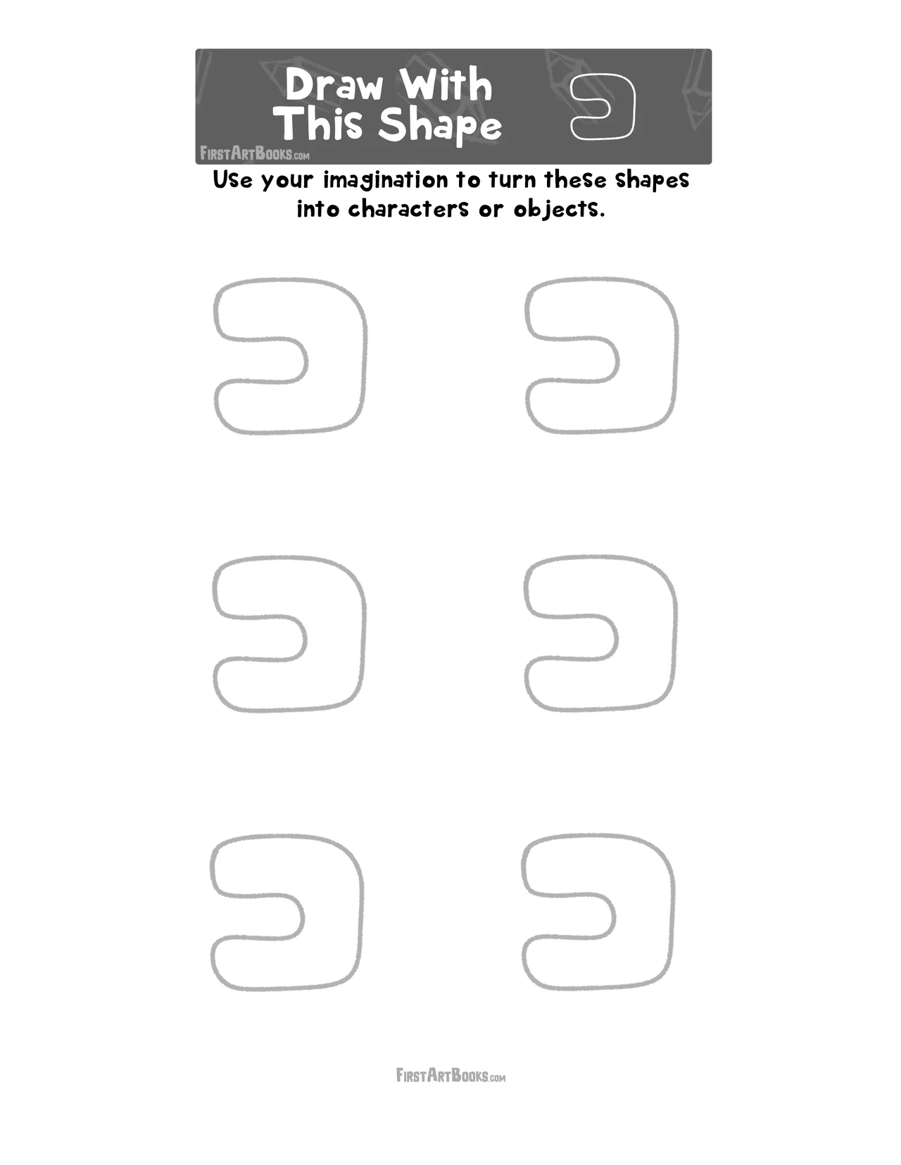 Shape Drawing Challenge ✍️ (Free Activity Page) – illustration 3