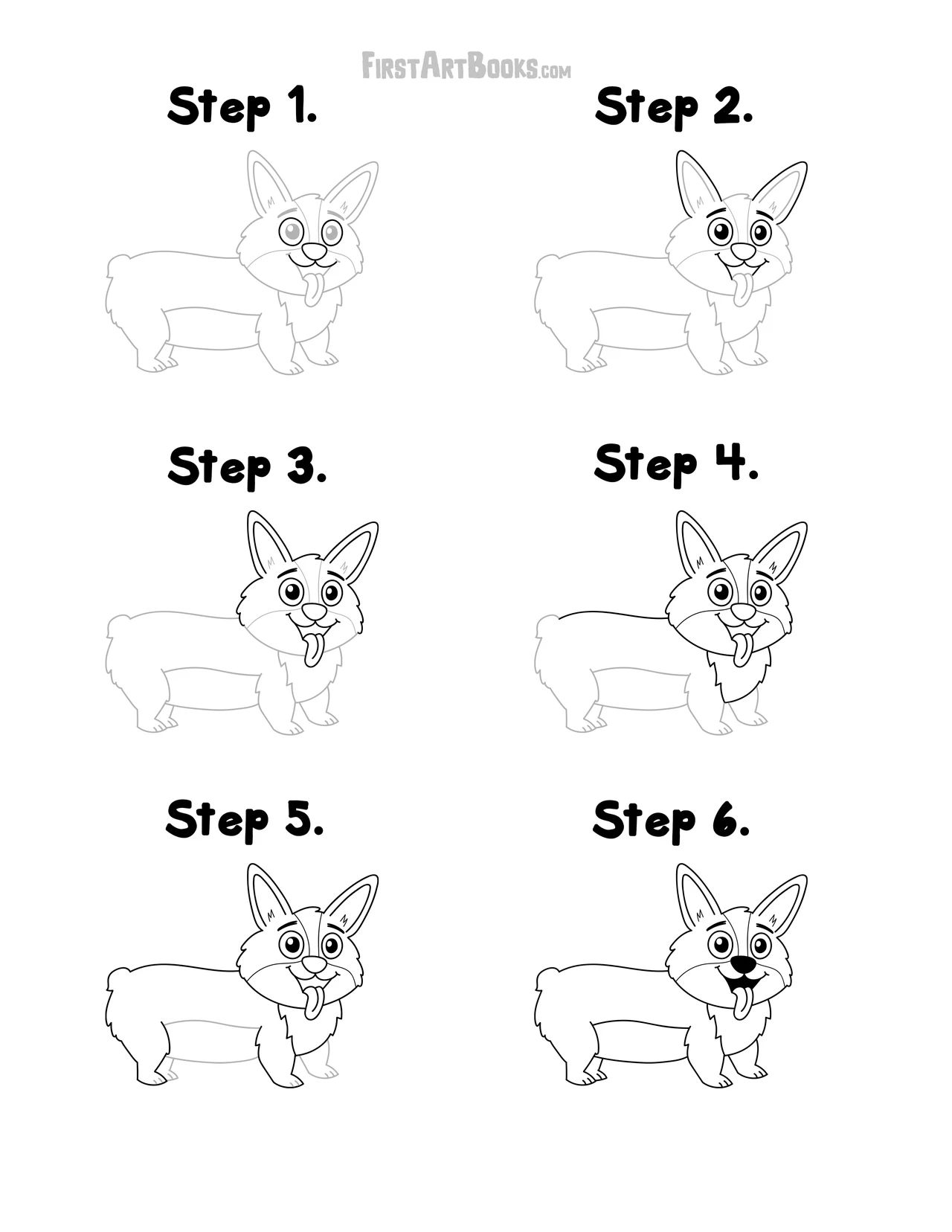 How to Draw a Corgi in 6 Easy Steps – illustration 5