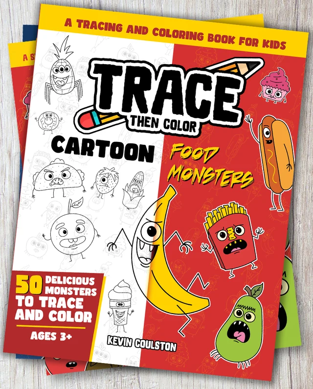 Birthday Cake Monster Tracing Page: free printable page