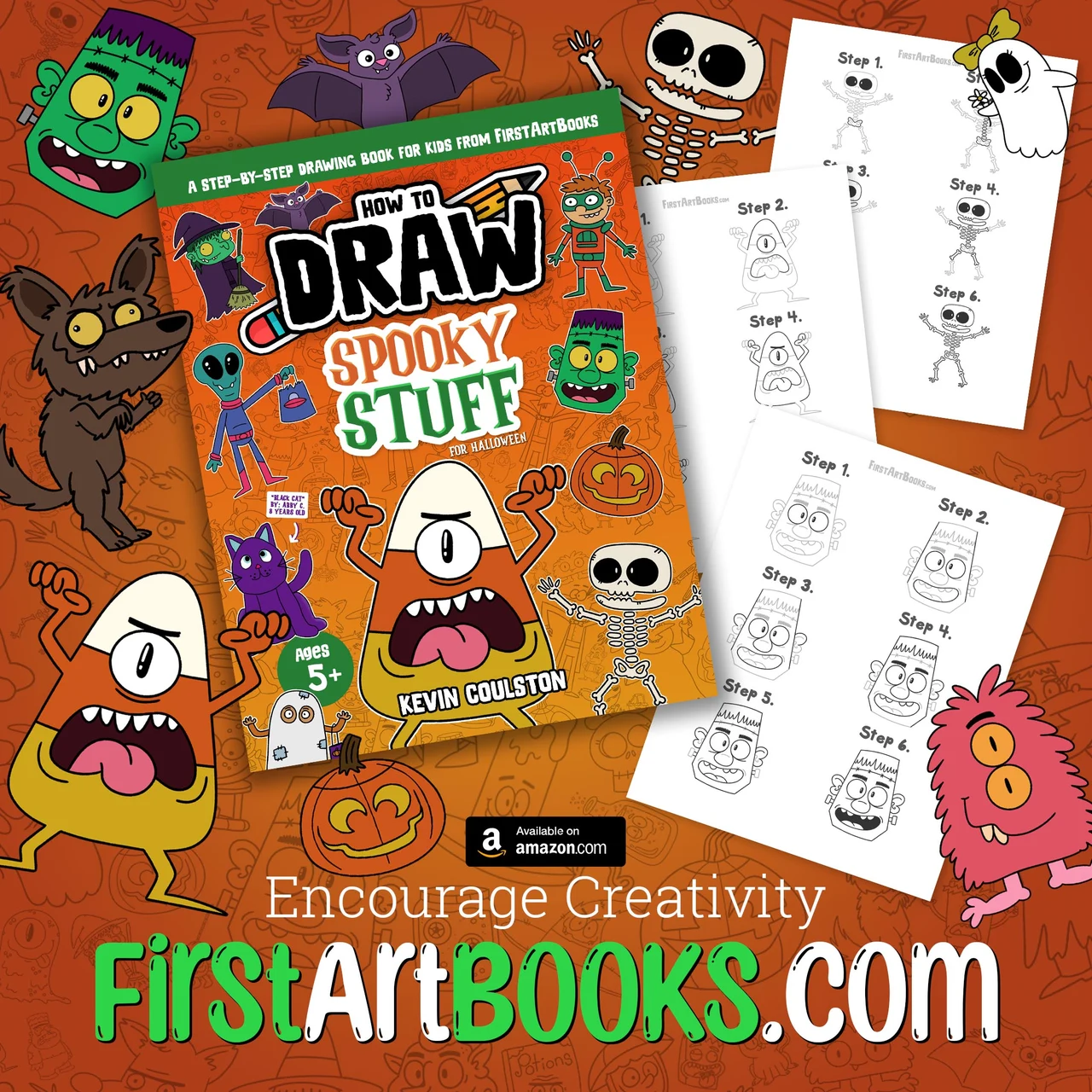 New Book: Learn to Draw Spooky Halloween Characters in 6 Easy Steps