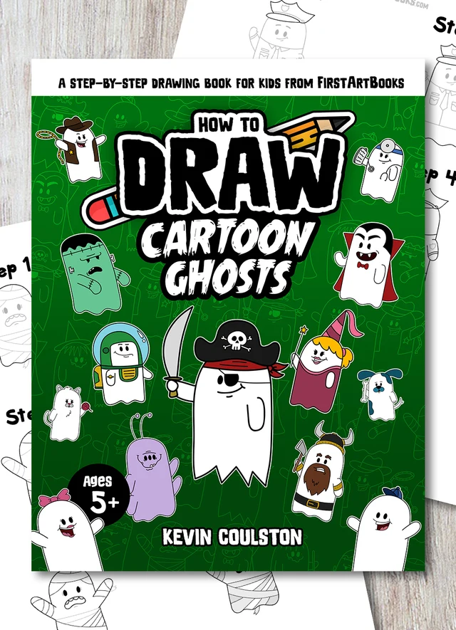 How to Draw a Franken-Ghost for Halloween: free printable page