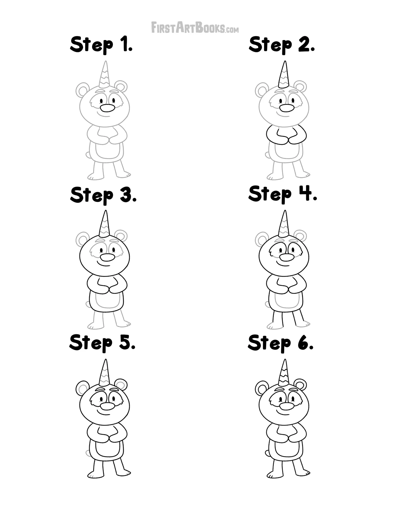 How to Draw a Unicorn Panda in 6 Simple Steps – illustration 5
