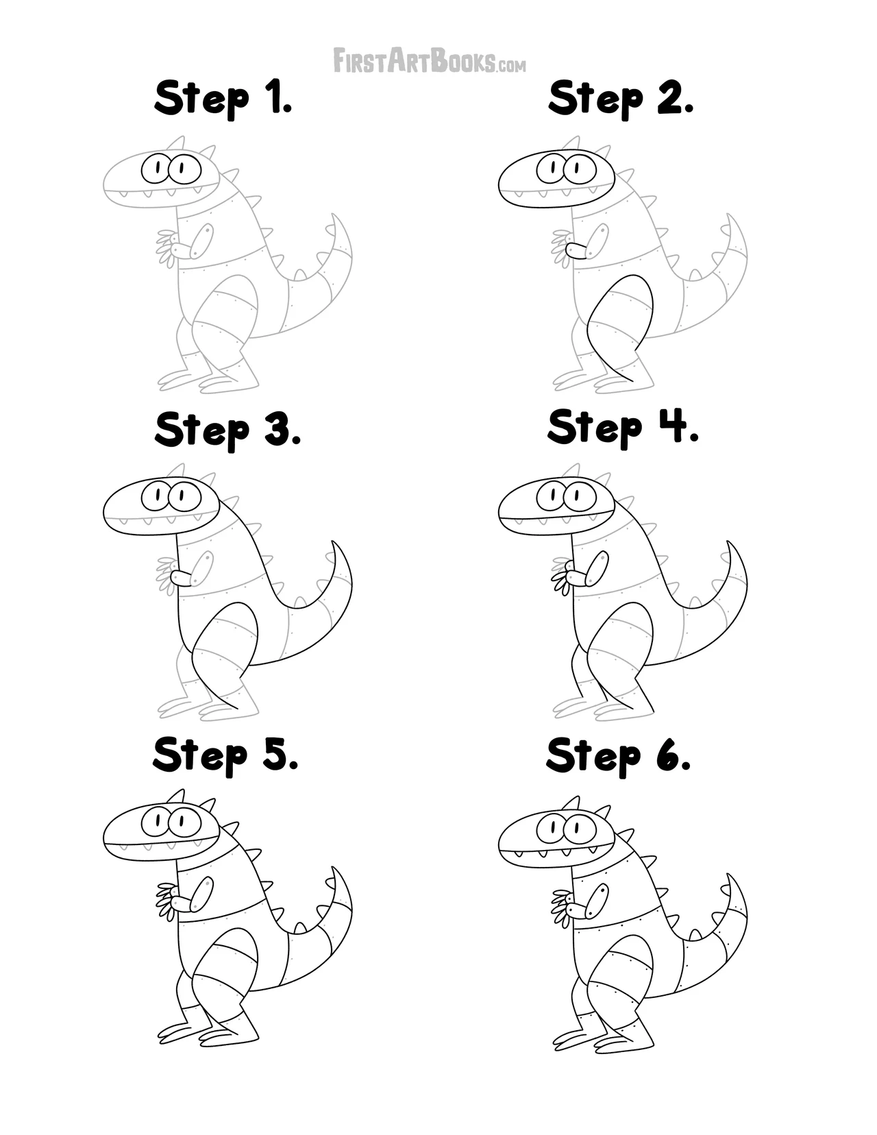 How to Draw: Robot Dinosaurs (New Book + Free Drawing Page) – illustration 2
