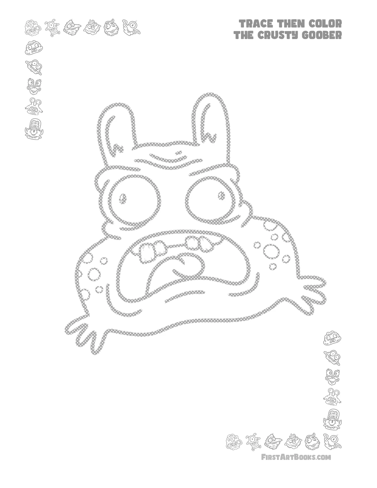 Trace Then Color: Crusty Goobers 2 sample 1