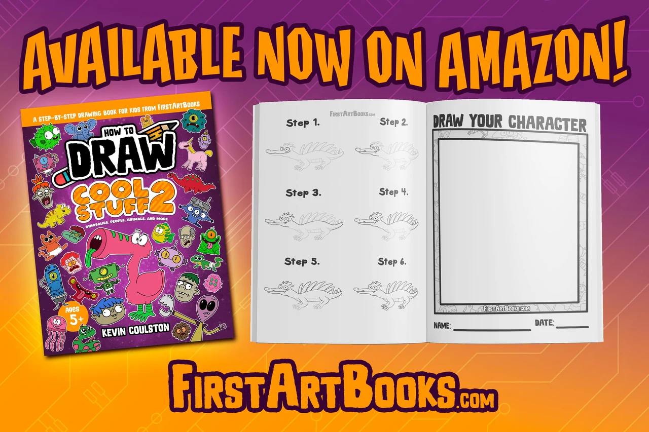 New Book Release: How to Draw Cool Stuff 2! Learn to Draw People, Animals, Dinosaurs, Robots, and More – illustration 3