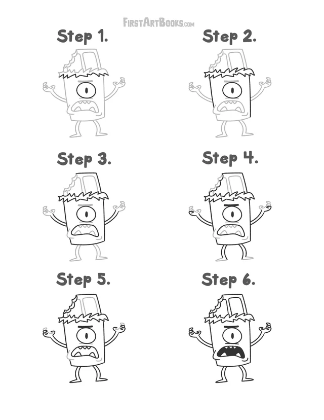 How to Draw: Spooky Stuff for Halloween printable page