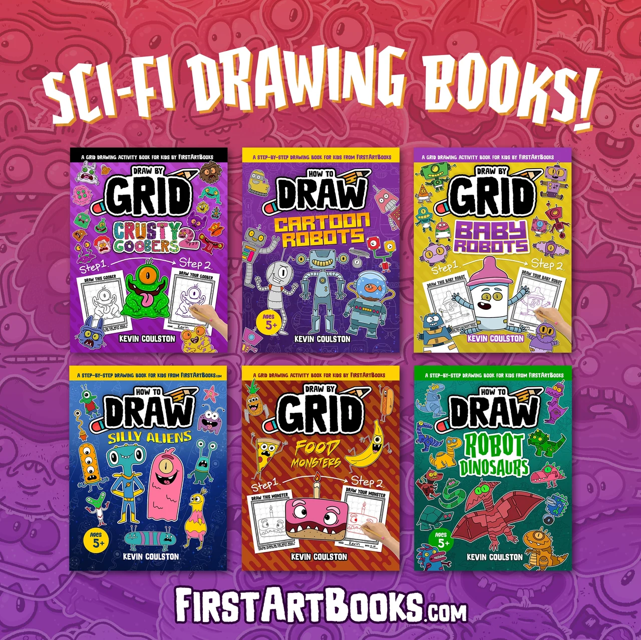 New Book: Learn to Draw Baby Robots - A Fun Easy-to-Follow Grid Drawing Activity Book for Kids – illustration 3