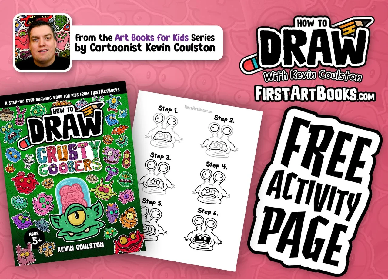 How to Draw a Frightened Crusty Goober