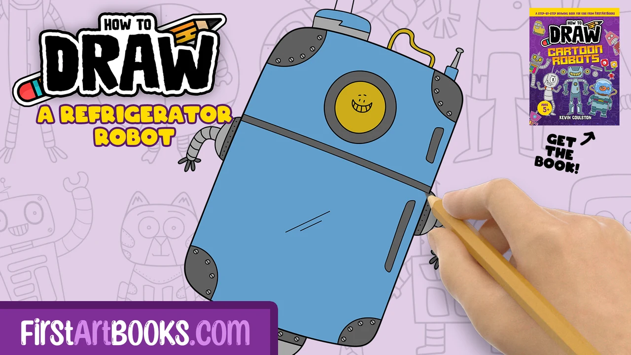 How to Draw a Refrigerator Robot