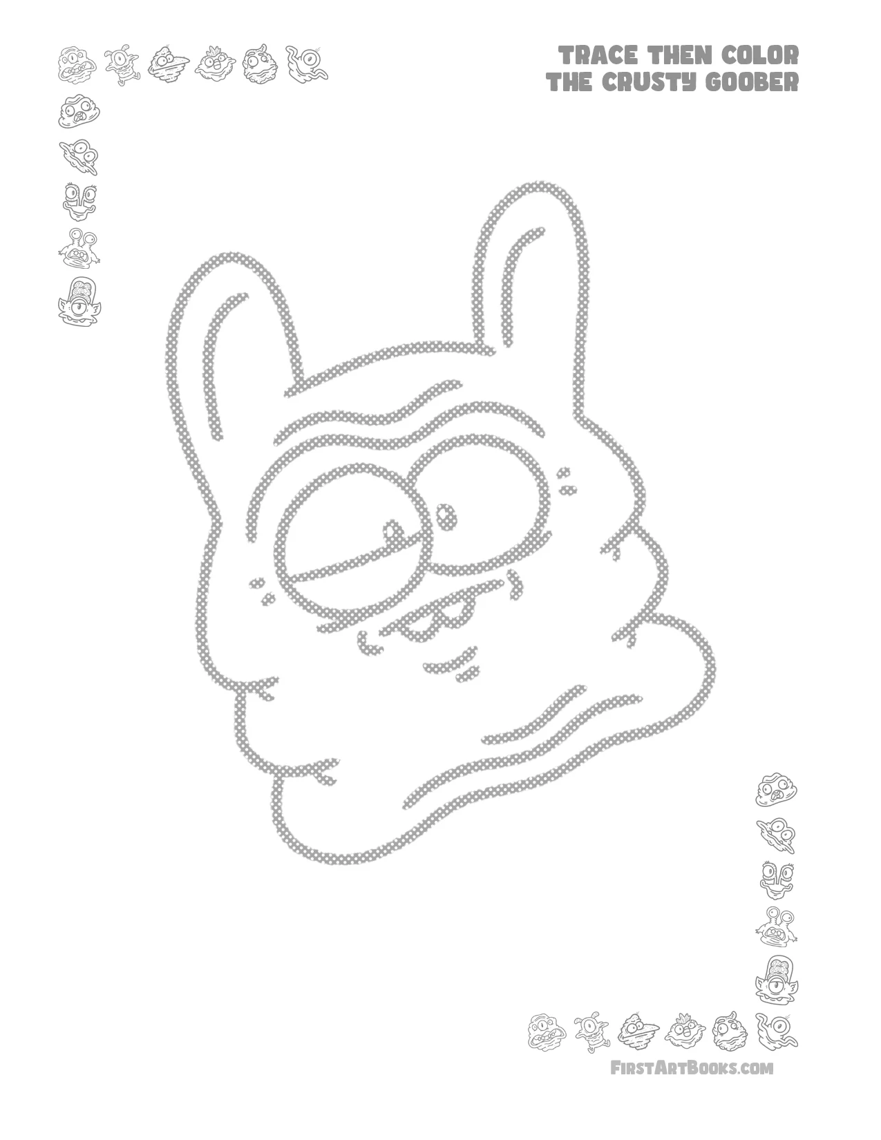 Trace Then Color: Crusty Goobers sample 2