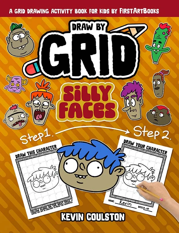 Draw by Grid: Silly Faces