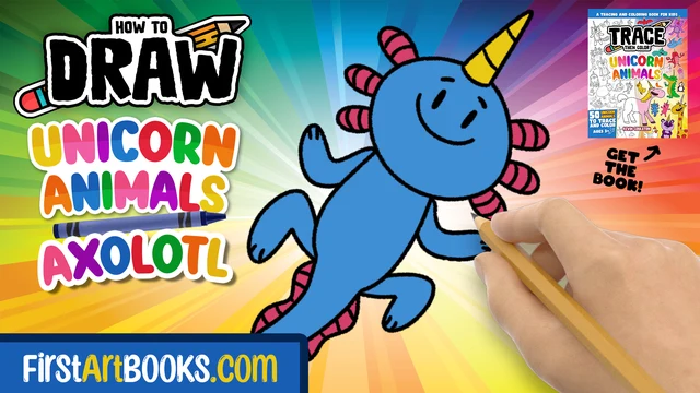 How to Draw a Unicorn Axolotl