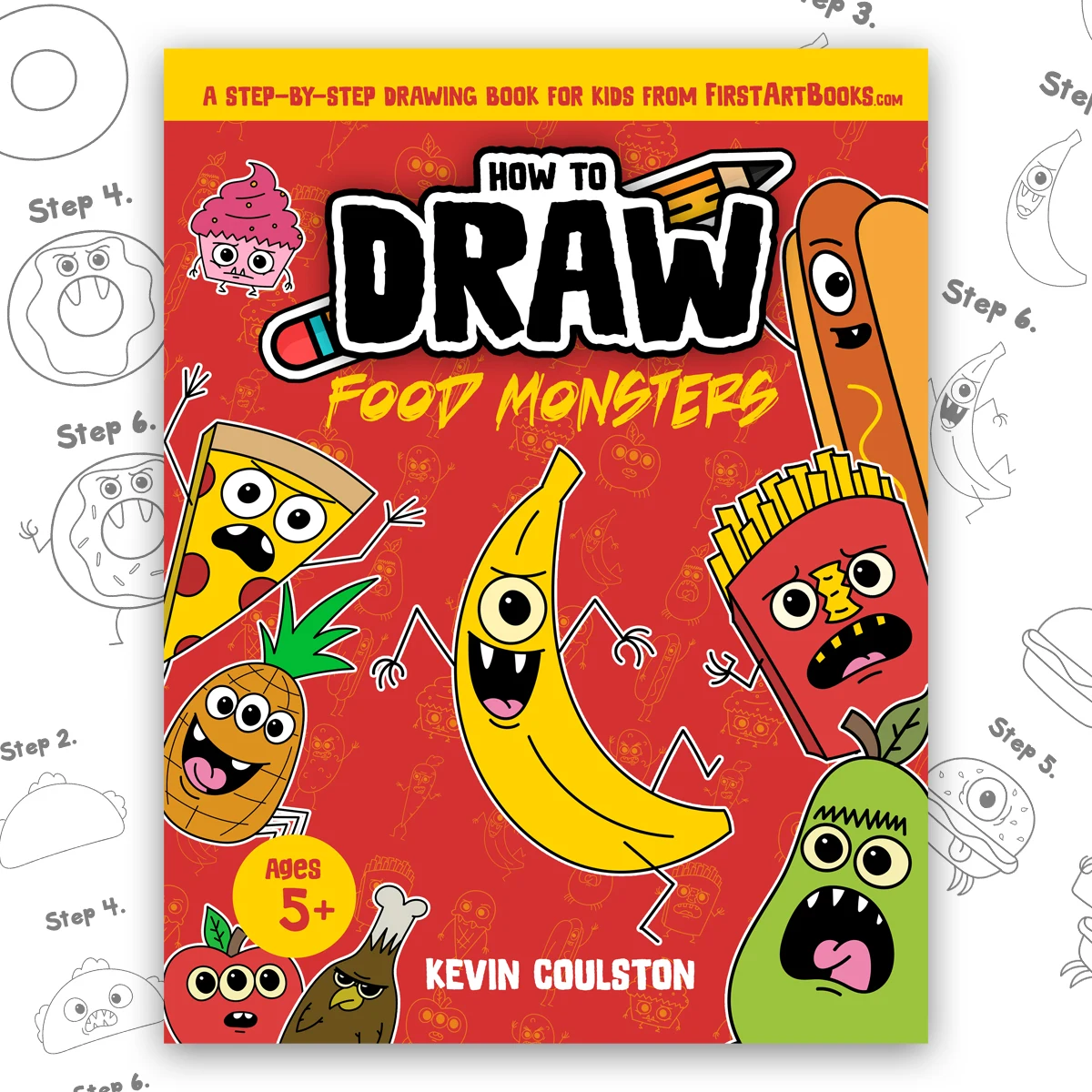 Video Drawing Tutorial: How to Draw A Cheeseburger Monster