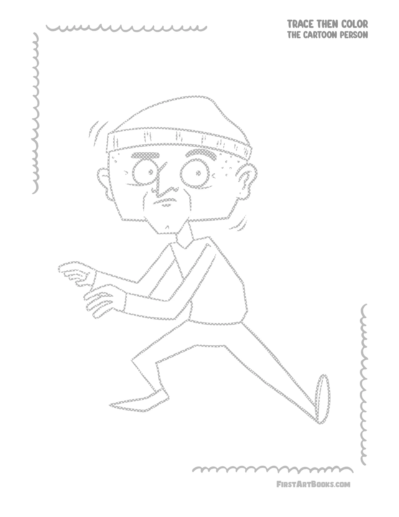 Free Burglar Coloring Page – illustration 6