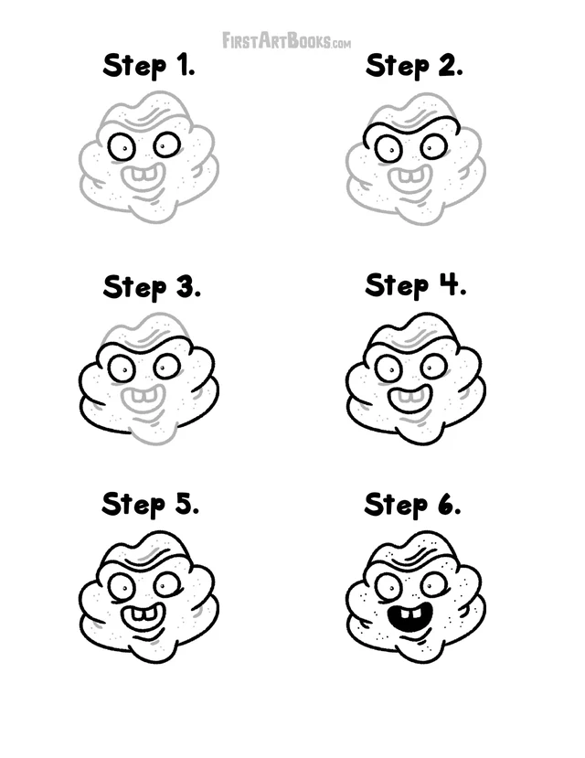 How to Draw: Crusty Goobers 2 printable page