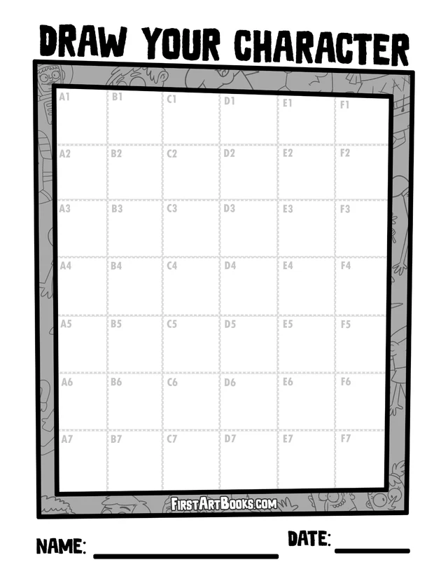 Blank drawing grid