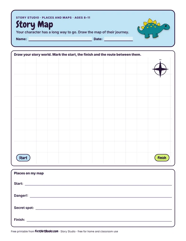 Story Map story sheet