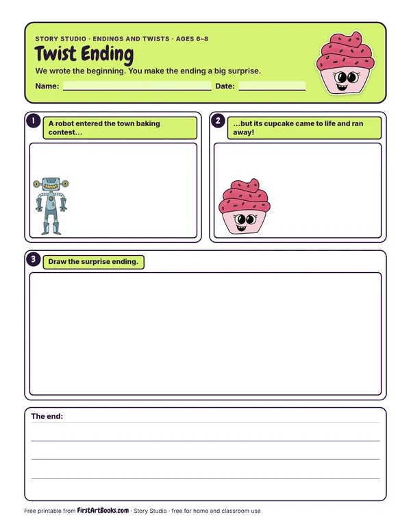 Twist Ending story sheet