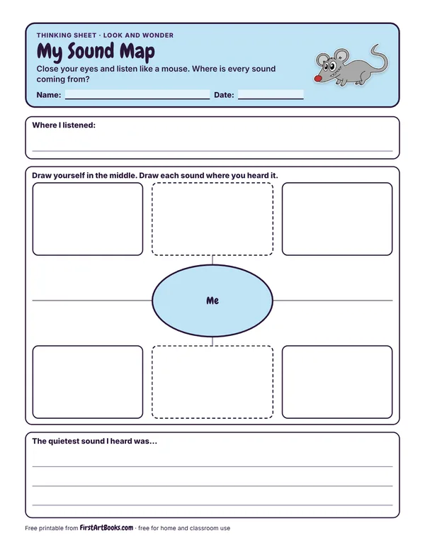My Sound Map thinking sheet
