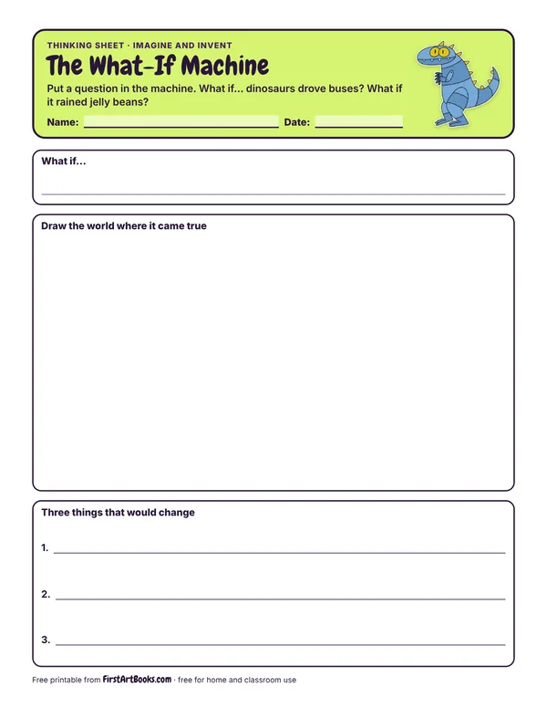 The What-If Machine thinking sheet