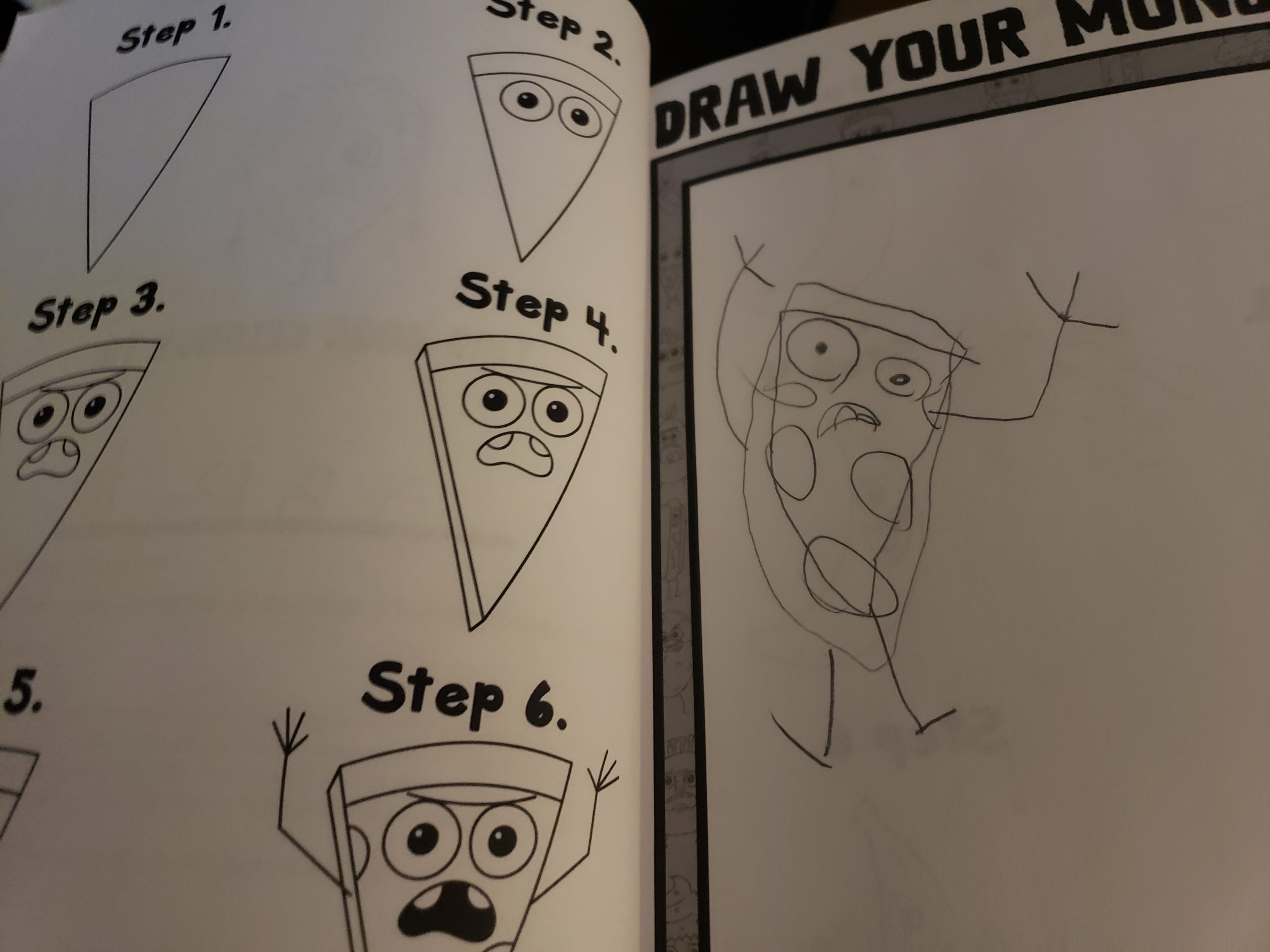 Photo of Child's Drawing from How to Draw Food Monsters