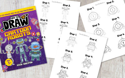 New Step-by-Step Drawing Book Teaches Kids to Draw Cartoon Robots