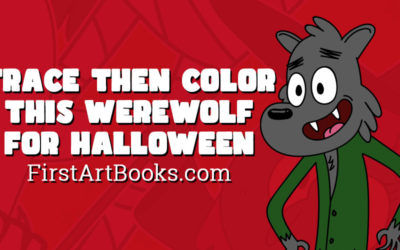 Trace Then Color A Werewolf — A Free Halloween Kid’s Activity Page