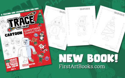 New Release – Trace Then Color: Cartoon Christmas Characters by Kevin Coulston