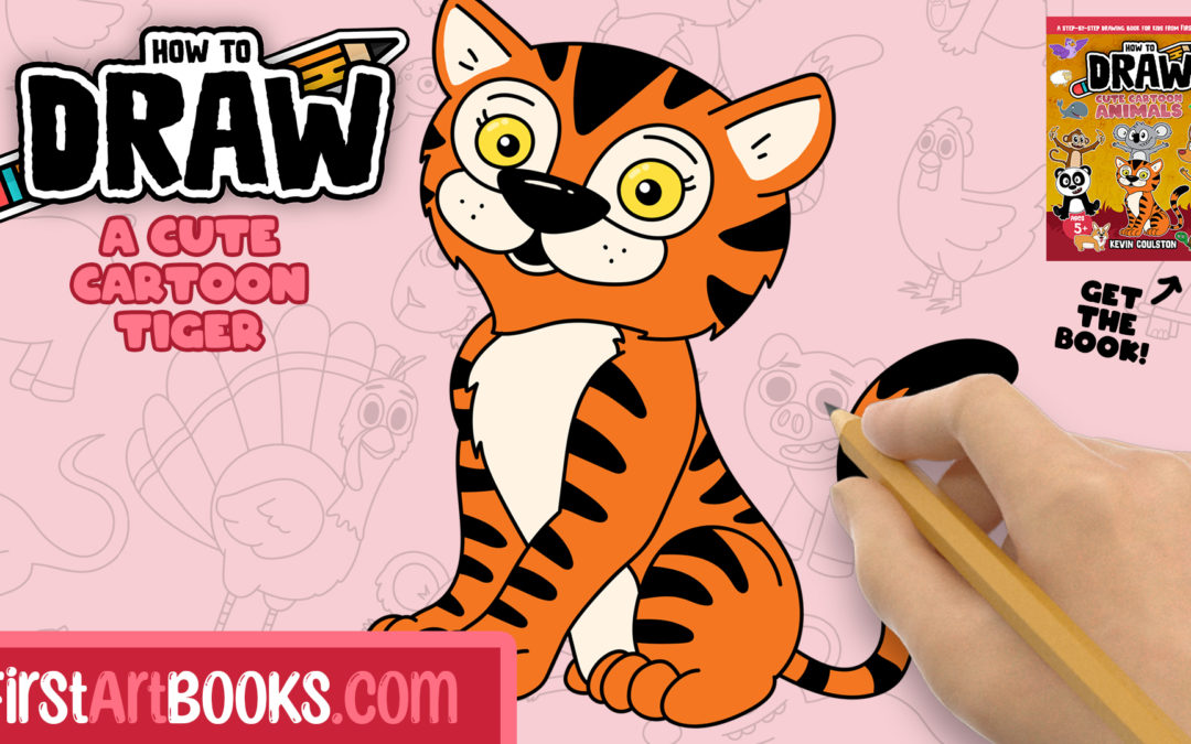 Easy How to Draw a Cat Tutorial Video and Cat Coloring Page