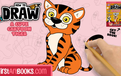How To Draw A Cute Cartoon Tiger – A Video Drawing Tutorial