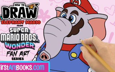 How To Draw Elephant Mario from Super Mario Bros. Wonder – A Video Drawing Tutorial