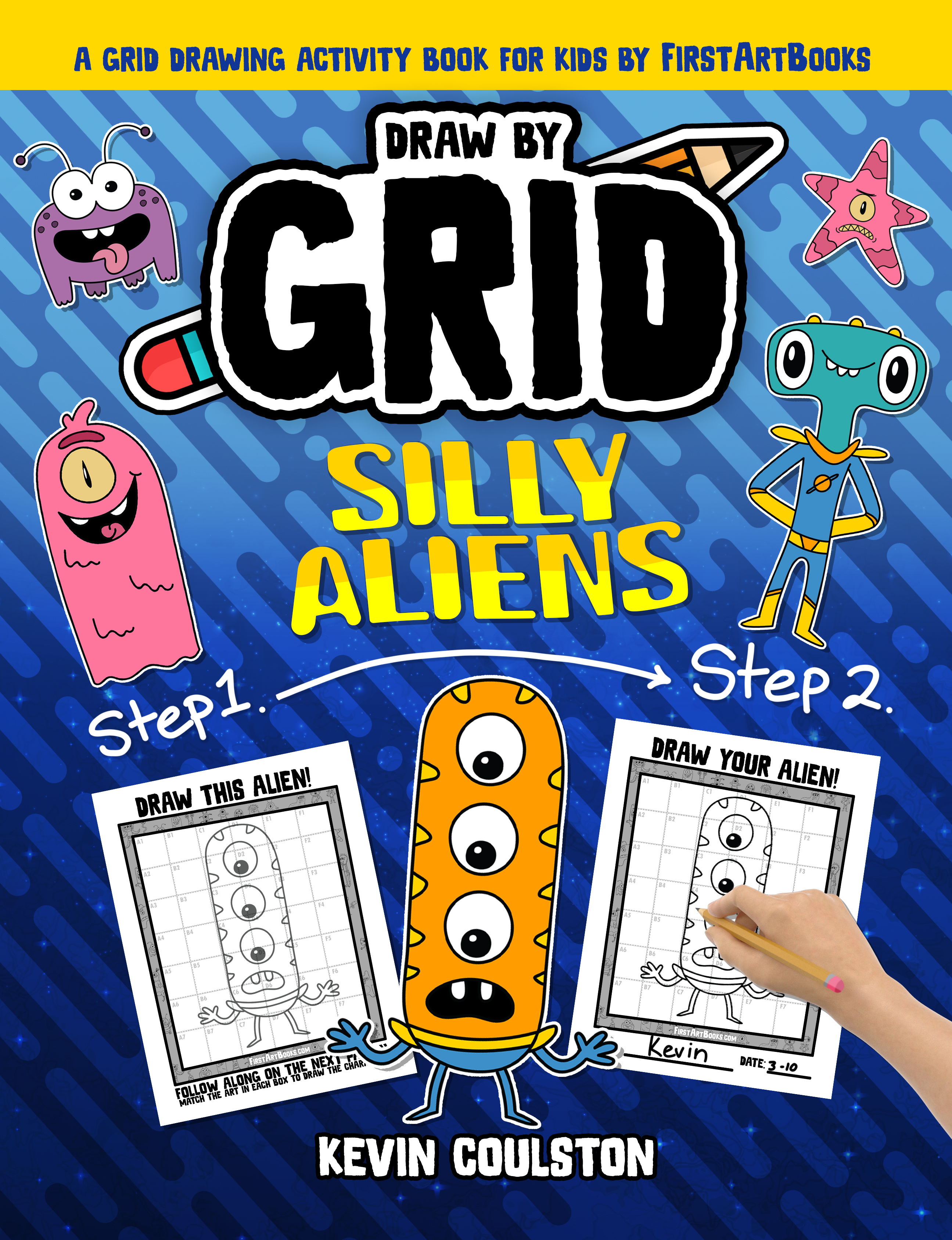 Draw by Grid: Silly Aliens