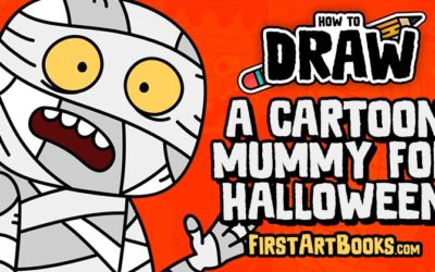 How to Draw A Cartoon Mummy for Halloween – A Free Kid’s Activity Page