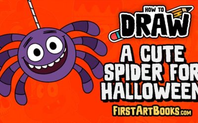 How to Draw A Cute Spider for Halloween – A Free Kid’s Activity Page